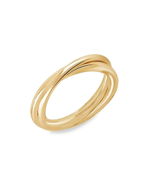 Luv Aj 14K Goldplated Twist Ring