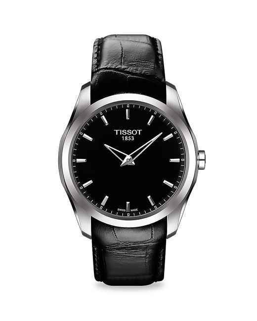 Tissot T Classic Couturier 39MM Stainless Steel Leather Strap Watch
