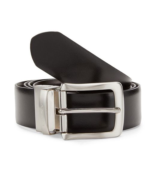 Canali Buckle Leather Belt 110 44