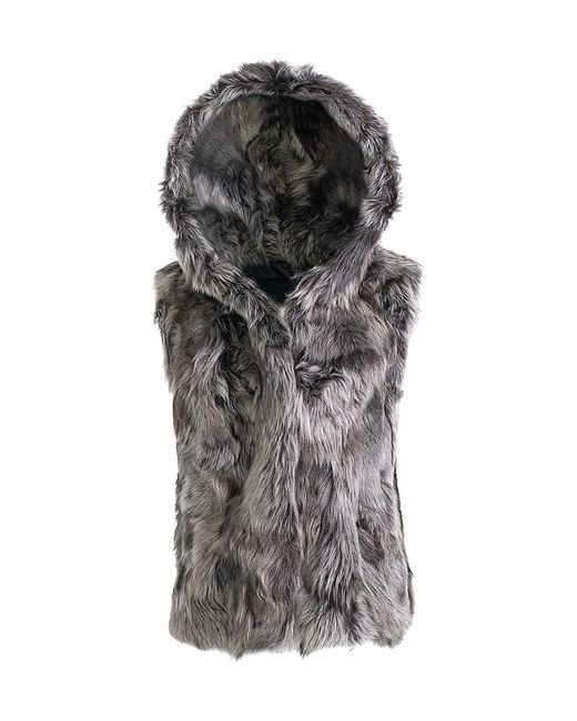Wolfie Furs Made For GenerationsCollection Toscana Shearling Reversible Vest XS
