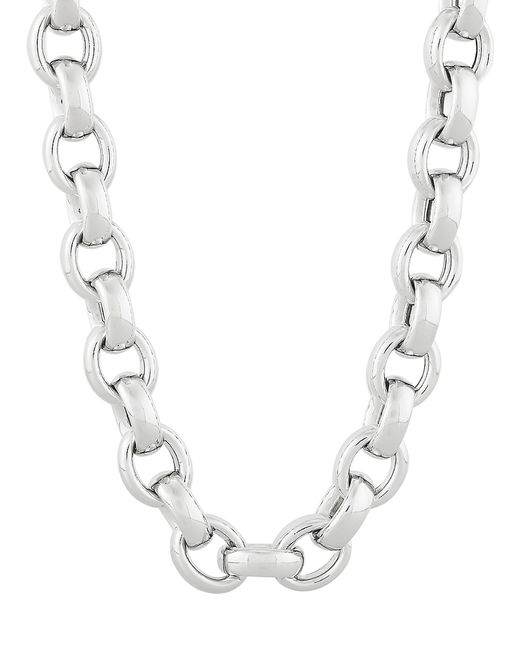 Saks Fifth Avenue Made in Italy Sterling 22 Rolo Chain Necklace