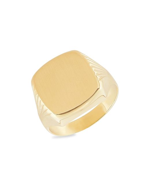 Saks Fifth Avenue Made in Italy Saks Fifth Avenue 14K Cushion Signet Ring