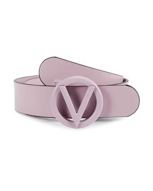 Valentino Bags by Mario Valentino Giusy Logo Buckle Leather Belt XS
