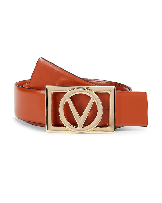 Valentino Bags by Mario Valentino Dolly Logo Leather Belt XS