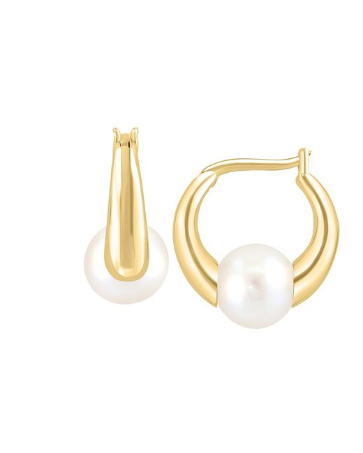 Effy ENY 14K Goldplated Sterling 7.5MM Freshwater Pearl Earrings