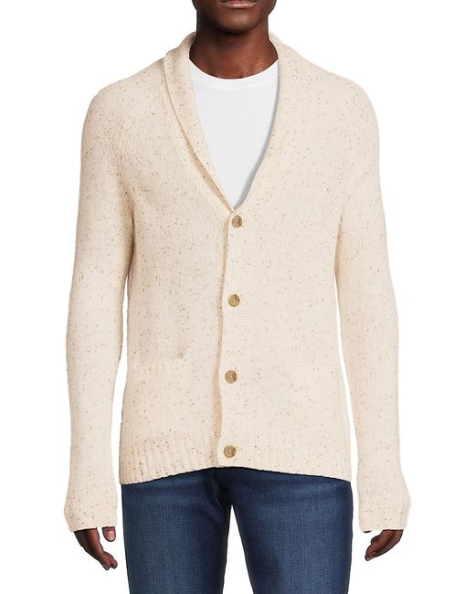 Saks Fifth Avenue Made in Italy Saks Fifth Avenue Donegal Speckled Wool Blend Cardigan S
