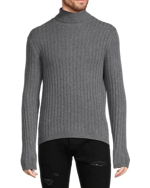Saks Fifth Avenue Made in Italy Saks Fifth Avenue Ribbed Merino Wool Cashmere Blend Sweater S