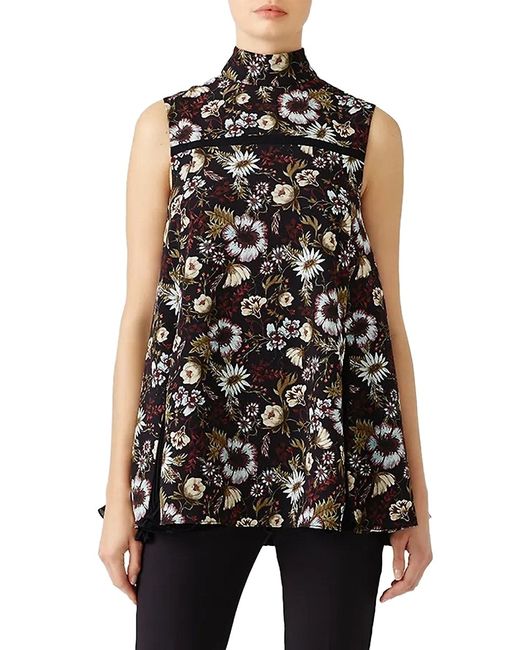Adeam Floral Godet Pleated Top XS
