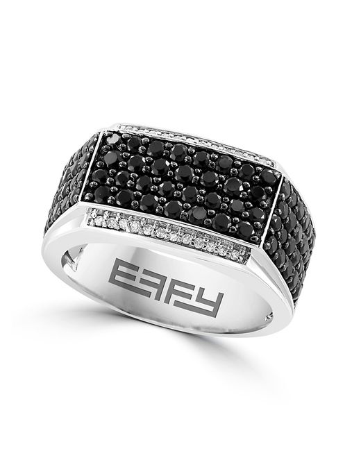 Effy Sterling Silver Spinel Diamond Ring