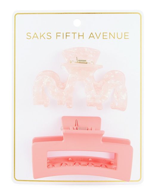 Saks Fifth Avenue Made in Italy Saks Fifth Avenue 2-Pack Assorted Hair Clips