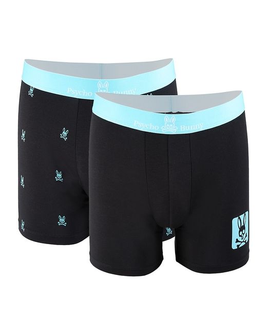 Psycho Bunny 2-Pack Assorted Pima Cotton Blend Boxer Briefs S