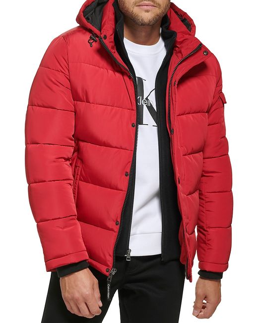 Calvin Klein Polar Hooded Puffer Bib Jacket XXL