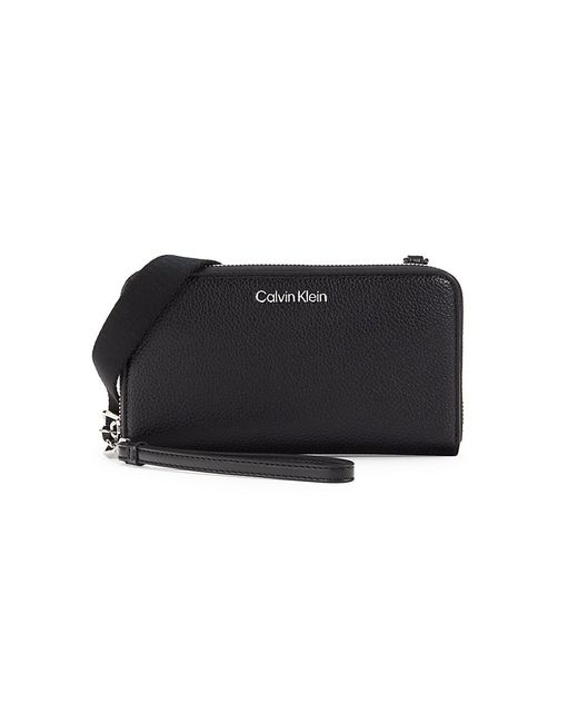 Calvin Klein Marble Logo Crossbody Wallet