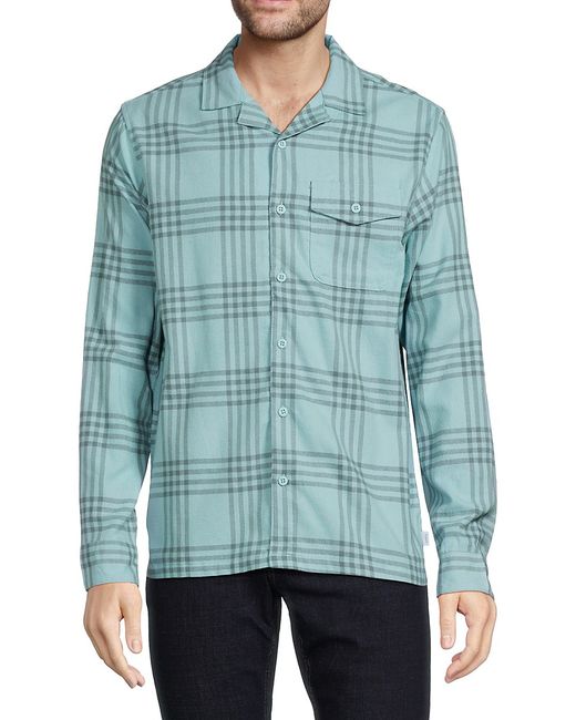 Onia Checked Flannel Button Down Shirt S