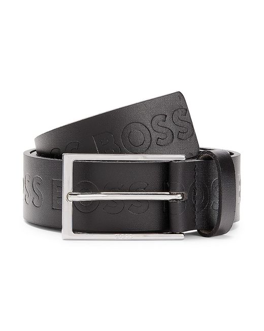 Boss Ulrik Box Frame Logo Leather Belt 38