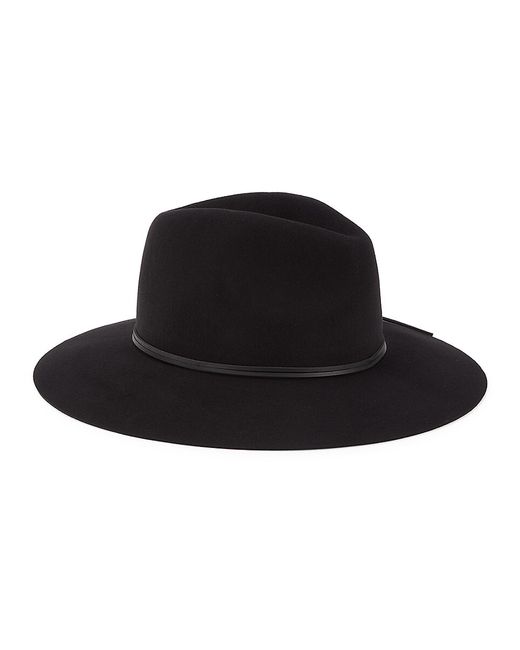 Saks Fifth Avenue Made in Italy Saks Fifth Avenue Contrast Trim Wool Fedora