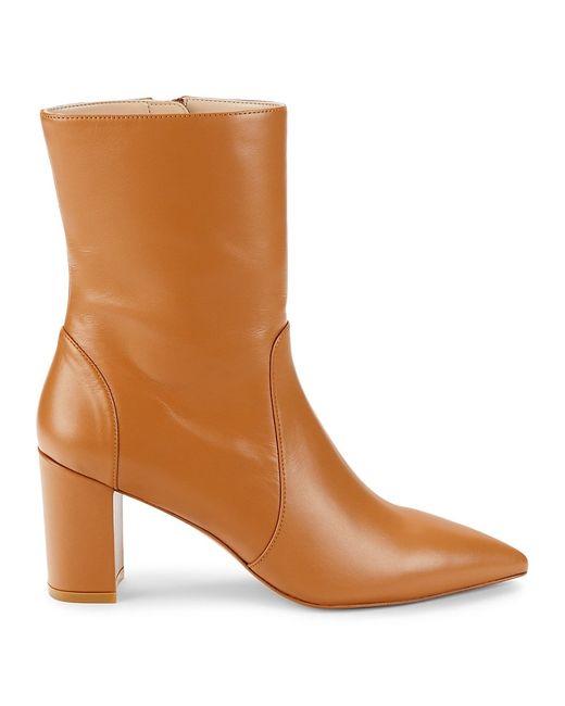 Stuart Weitzman Renegade Point Toe Leather Ankle Boots 10