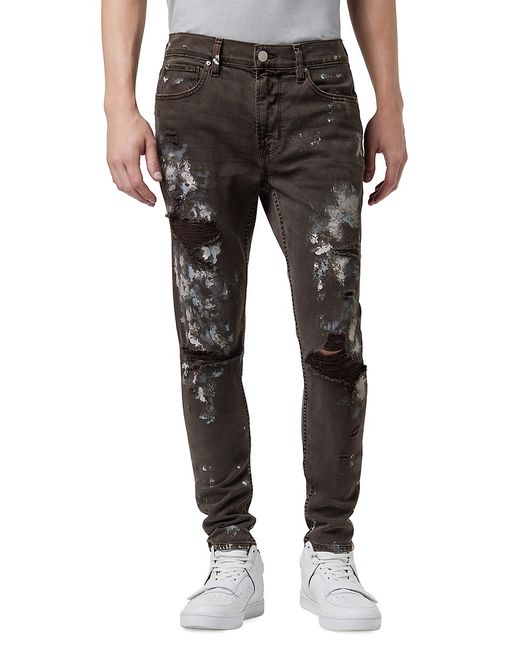 Hudson Painted Zack Skinny Fit Jeans 29