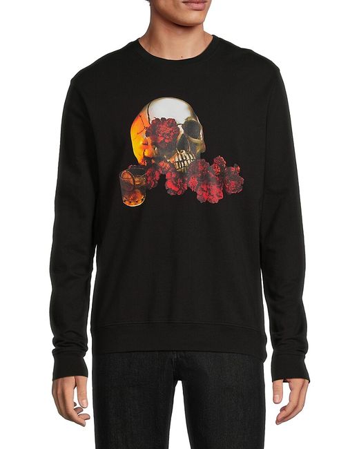 Robert Graham Galento Classic Fit Skull Graphic Sweatshirt S