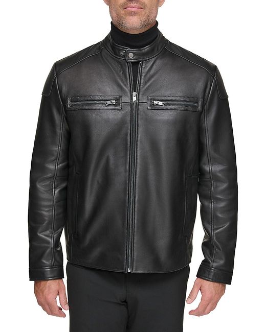 Andrew Marc Bantam Leather Moto Jacket XXL