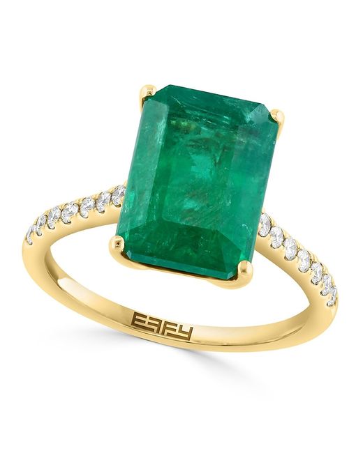 Effy 14K Yellow Gold Diamond Ring