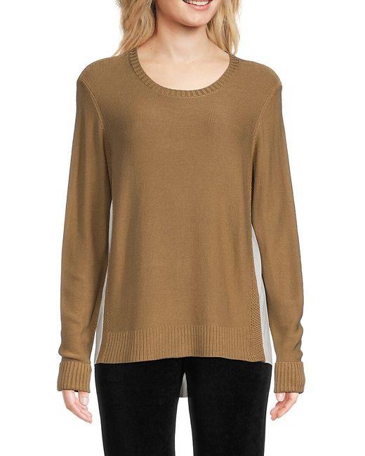 Donna Karan Two Tone High Low Sweater XL