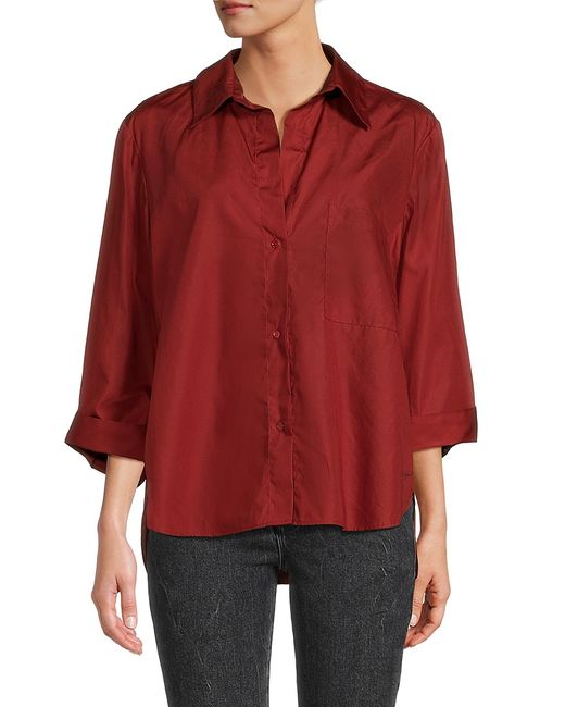 Twp Solid High Low Shirt XS/S