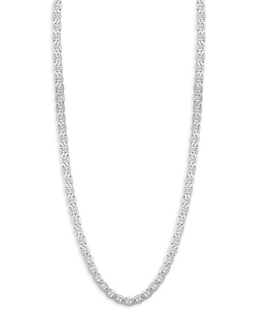 Yield Of Men Rhodium Plated Sterling Mariner Chain Necklace 20
