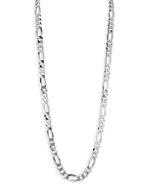 Yield Of Men Rhodium Plated Sterling Chain Necklace 20