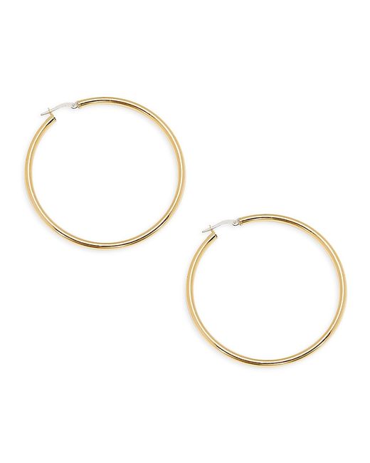 Awe Inspired 14K Goldplated Sterling Hoop Earrings