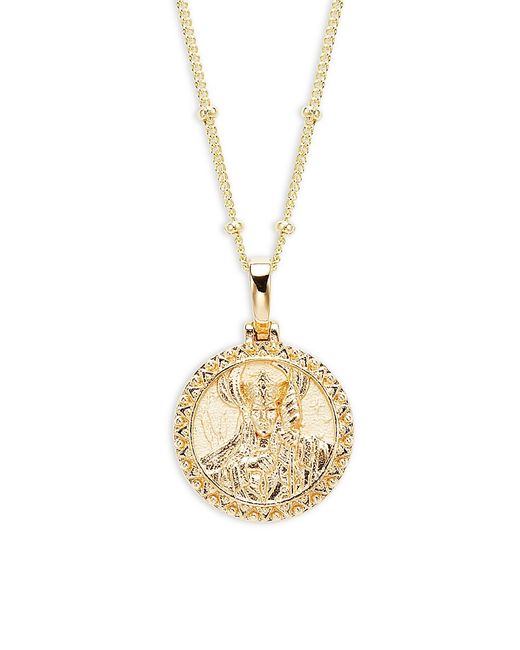 Awe Inspired 14K Yellow Goldplated Sterling Frigg Pendant Necklace