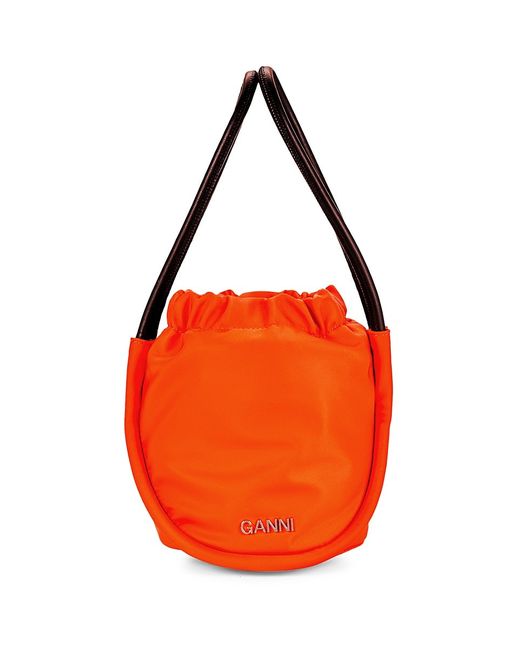 Ganni Solid Top Shoulder Bag