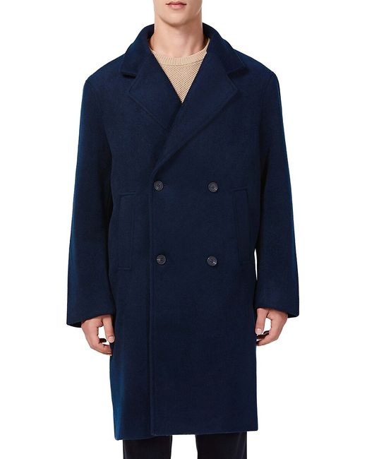 Hyden Yoo Double Breasted Wool Blend Overcoat S