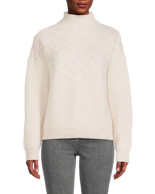 Calvin Klein Popcorn Knit Mockneck Sweater