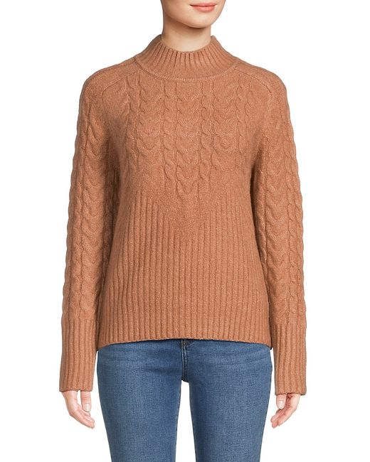 Calvin Klein Cable Knit Mockneck Sweater