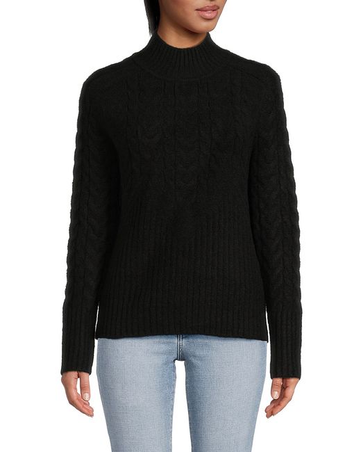 Calvin Klein Cable Knit Mockneck Sweater