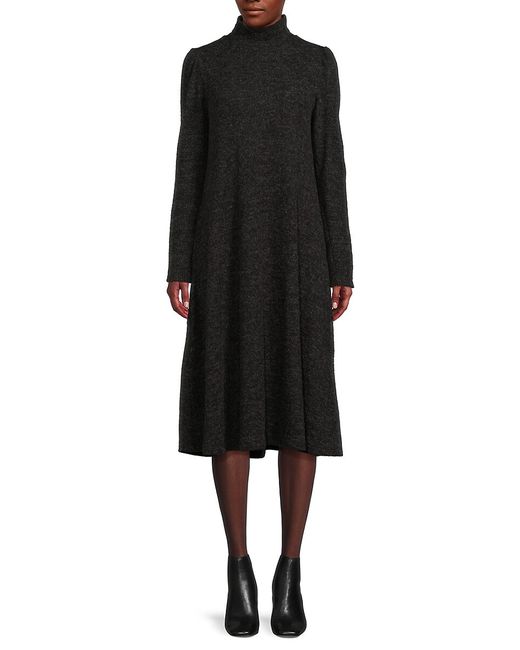 Renee C. Renee C. Highneck A-line Midi Sweater Dress