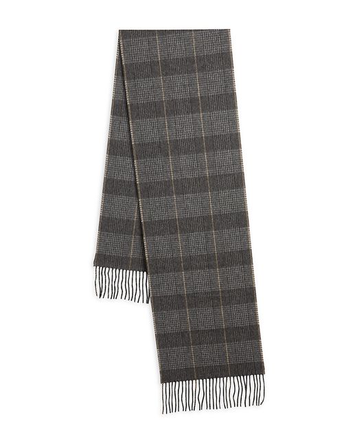 Saks Fifth Avenue Made in Italy Saks Fifth Avenue Plaid Cashmere Scarf