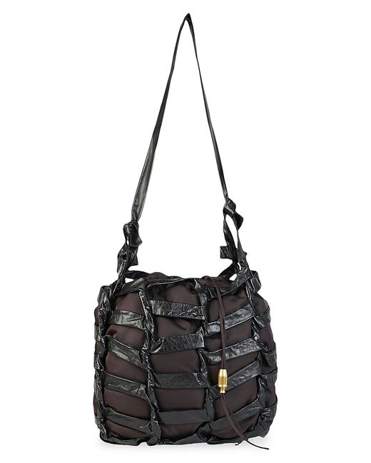 Bottega Veneta Leather Trim Shoulder Bag