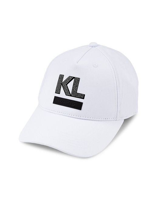 Karl Lagerfeld Patch Logo Baseball Hat
