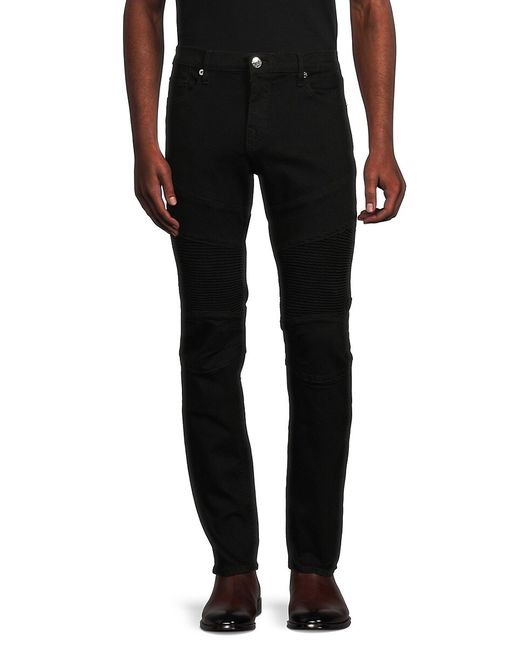True Religion Rocco Moto High Rise Relaxed Skinny Jeans