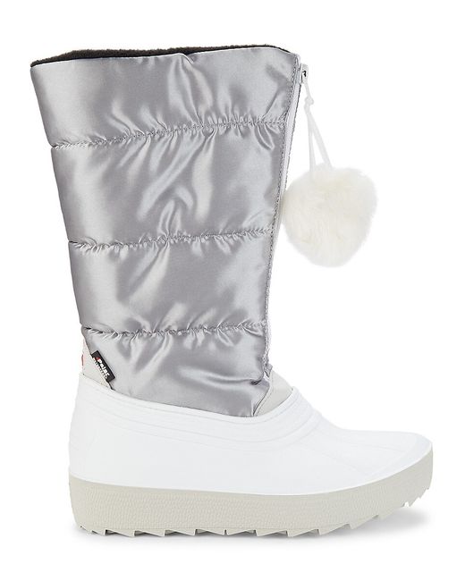 Pajar Fay Quilted Faux Fur Pom Snow Boots