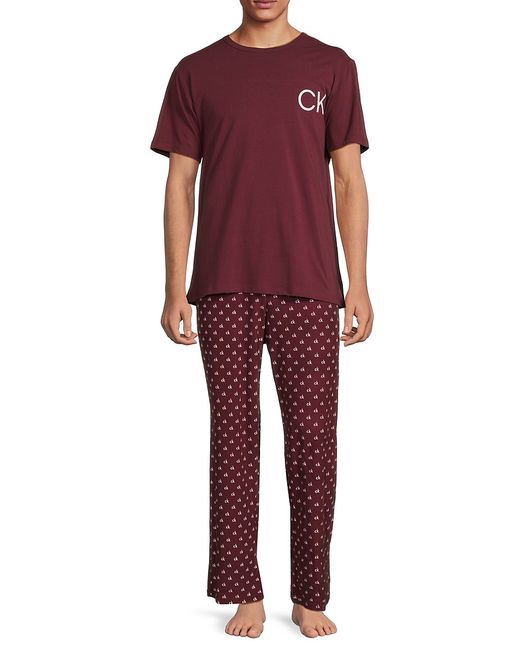 Calvin Klein 2-Piece Logo Pajama Set