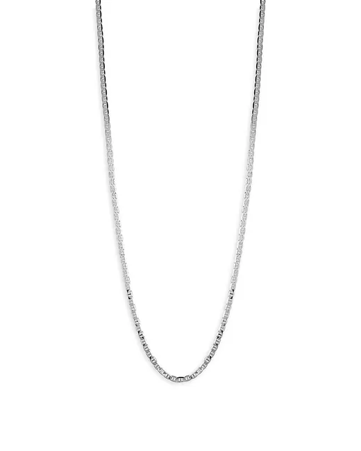 Yield Of Men Rhodium Plated Sterling 24 Mariner Chain Necklace 20