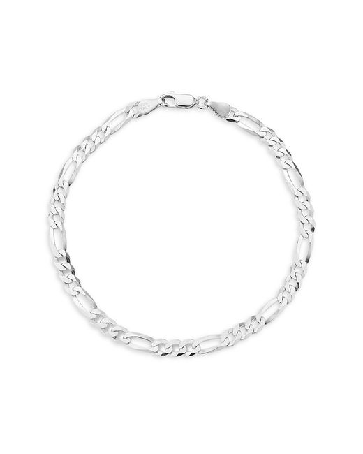 Yield Of Men Sterling Figaro Chain Bracelet 8.5