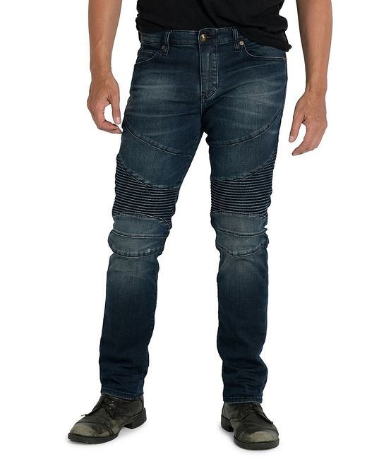 Sti.Tch Distressed Slim Fit Biker Jeans