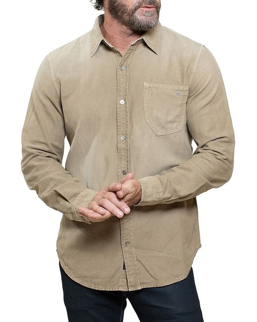 Sti.Tch Vintage Washed Linen Blend Button Down Shirt