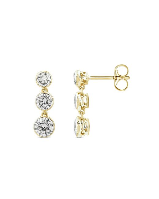 Saks Fifth Avenue Made in Italy Saks Fifth Avenue 14K 1 TCW Lab-Grown Diamond Drop Earrings