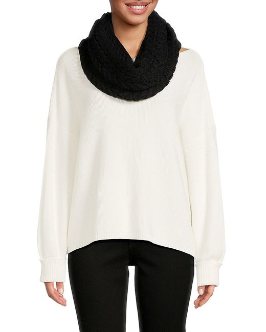 Cole Haan Wishbone Cable Knit Infinity Scarf