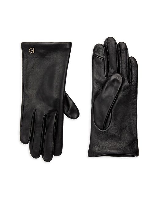 Cole Haan Silk Lined Leather Touch Screen Gloves